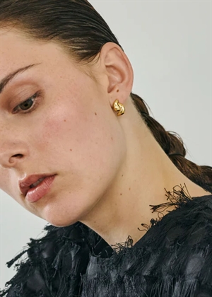 Tova studs Forgyldt Enamel 